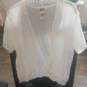 Stylish White Knit Cardigan